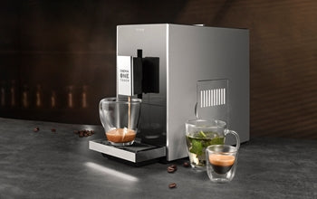 Trisa Crema One Touch 6220.4245 Kaffeevollautomat – 1,2 l, 130 g Bohnenbehälter, 19 bar, schwarz/silber