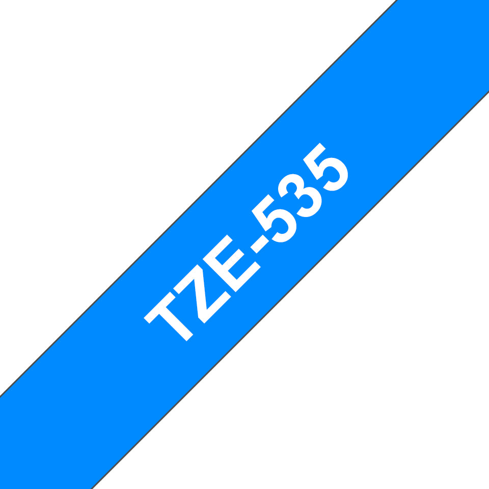 Brother Schriftband – 12 mm × 8 m, blau, weiss