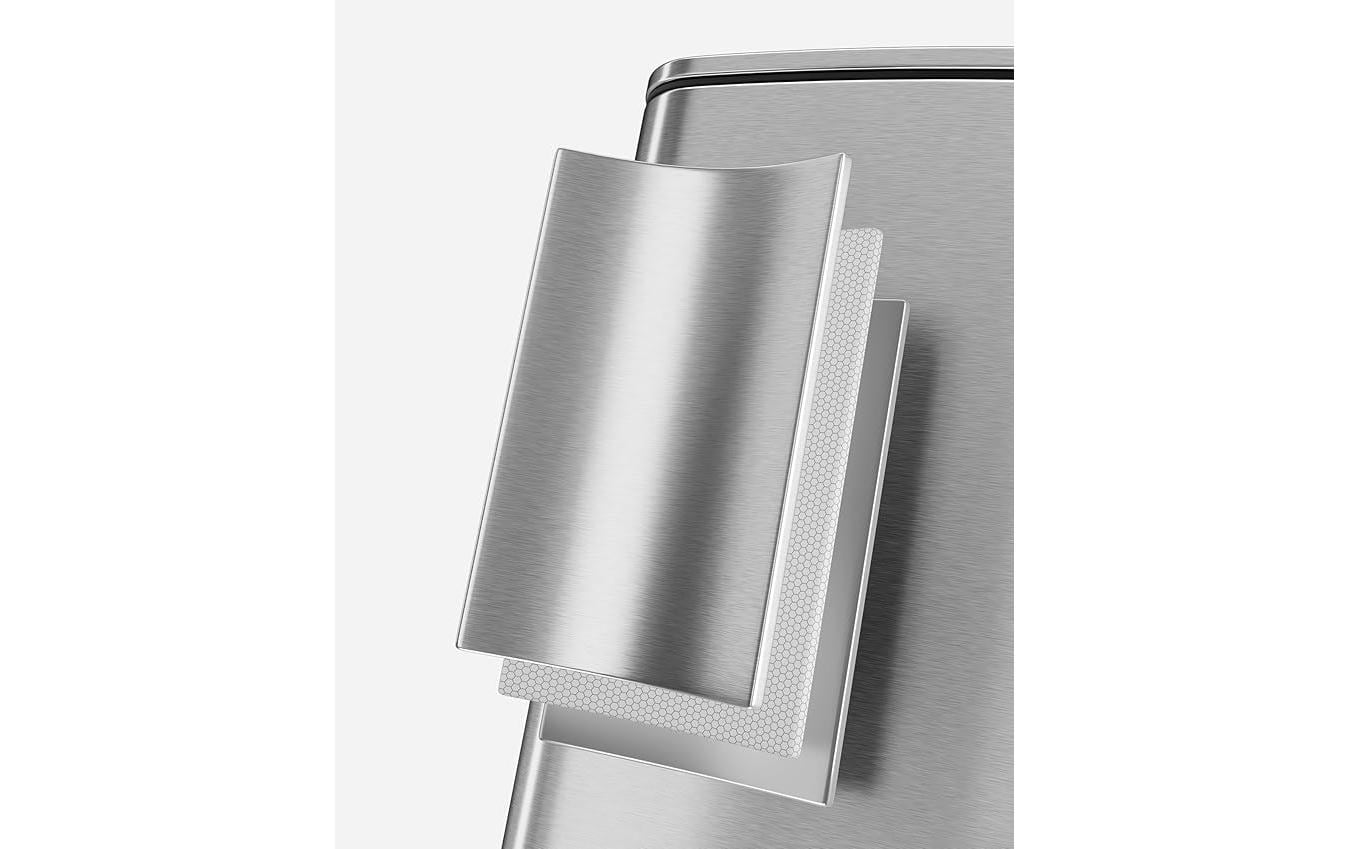 Songmics Papierkorb – 20 l – Stahl, Silber – B × H × T 285 × 340 × 544 mm