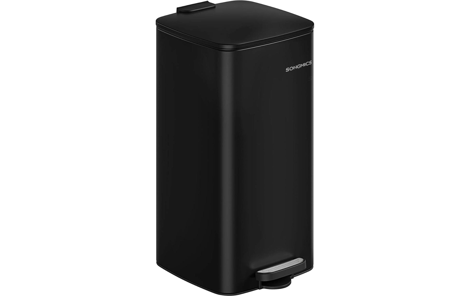 Songmics Treteimer – 20 l – Stahl, Schwarz – B × H × T 285 × 340 × 544 mm
