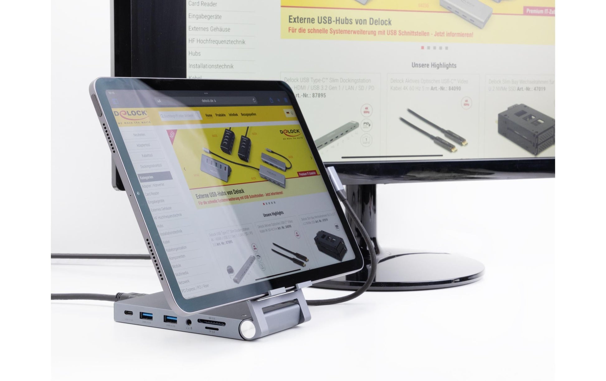 DeLOCK 88199 Dockingstation – USB-C, 1× HDMI, 2× USB-A, 2× USB-C, 60 W PD, 3,5 mm Audio, für Windows/Mac/Linux