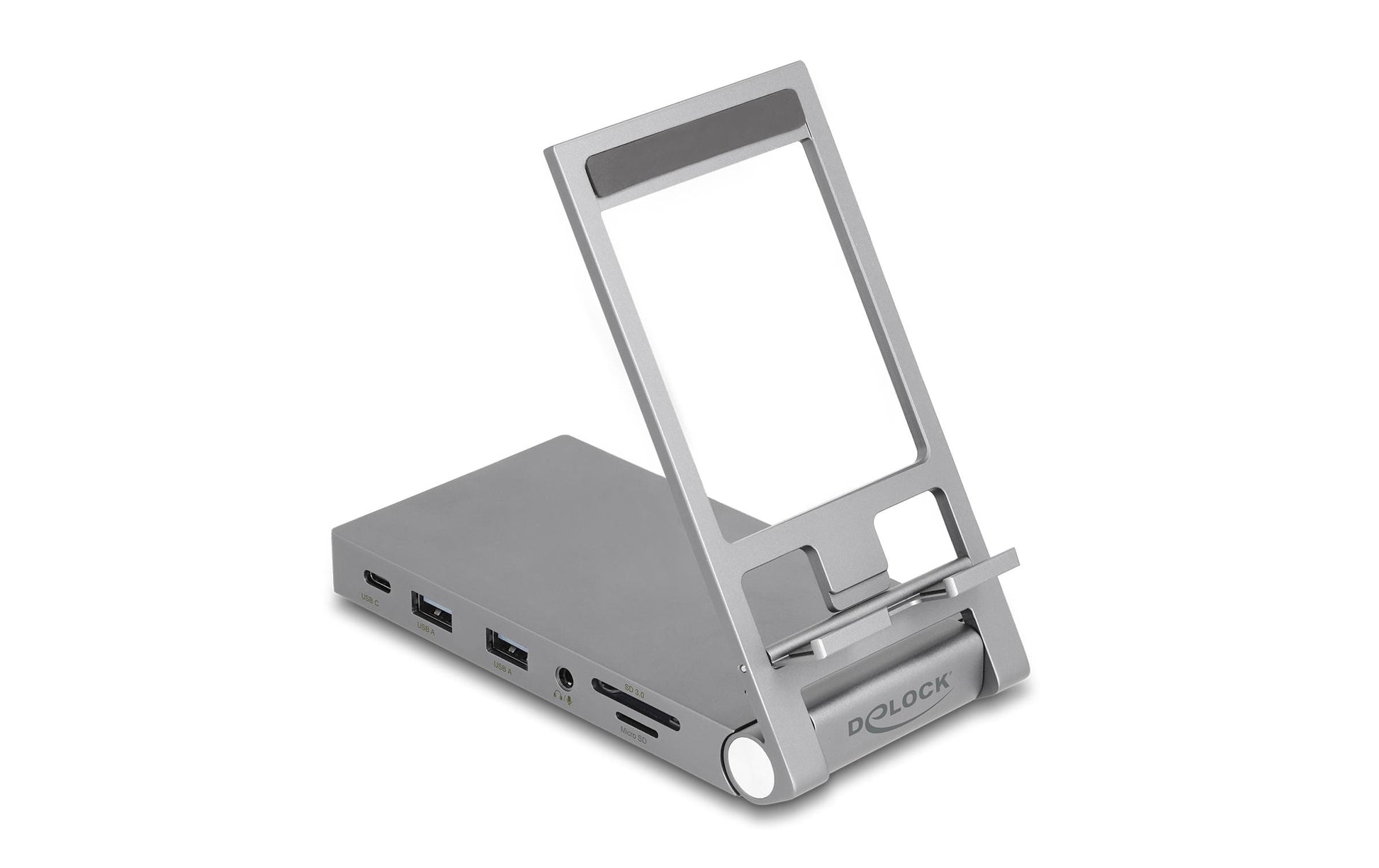DeLOCK 88199 Dockingstation – USB-C, 1× HDMI, 2× USB-A, 2× USB-C, 60 W PD, 3,5 mm Audio, für Windows/Mac/Linux