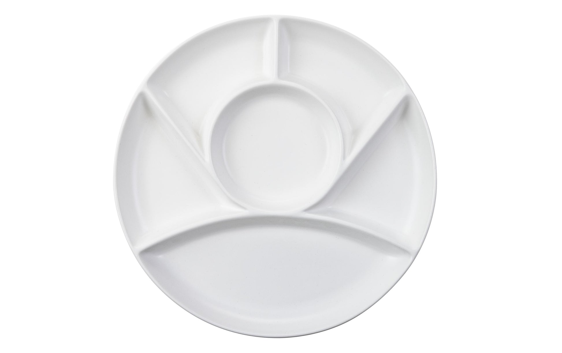 Cocon Fondueteller – 6er Set, Ø 22,5 cm, Porzellan, Weiss matt, spülmaschinenfest
