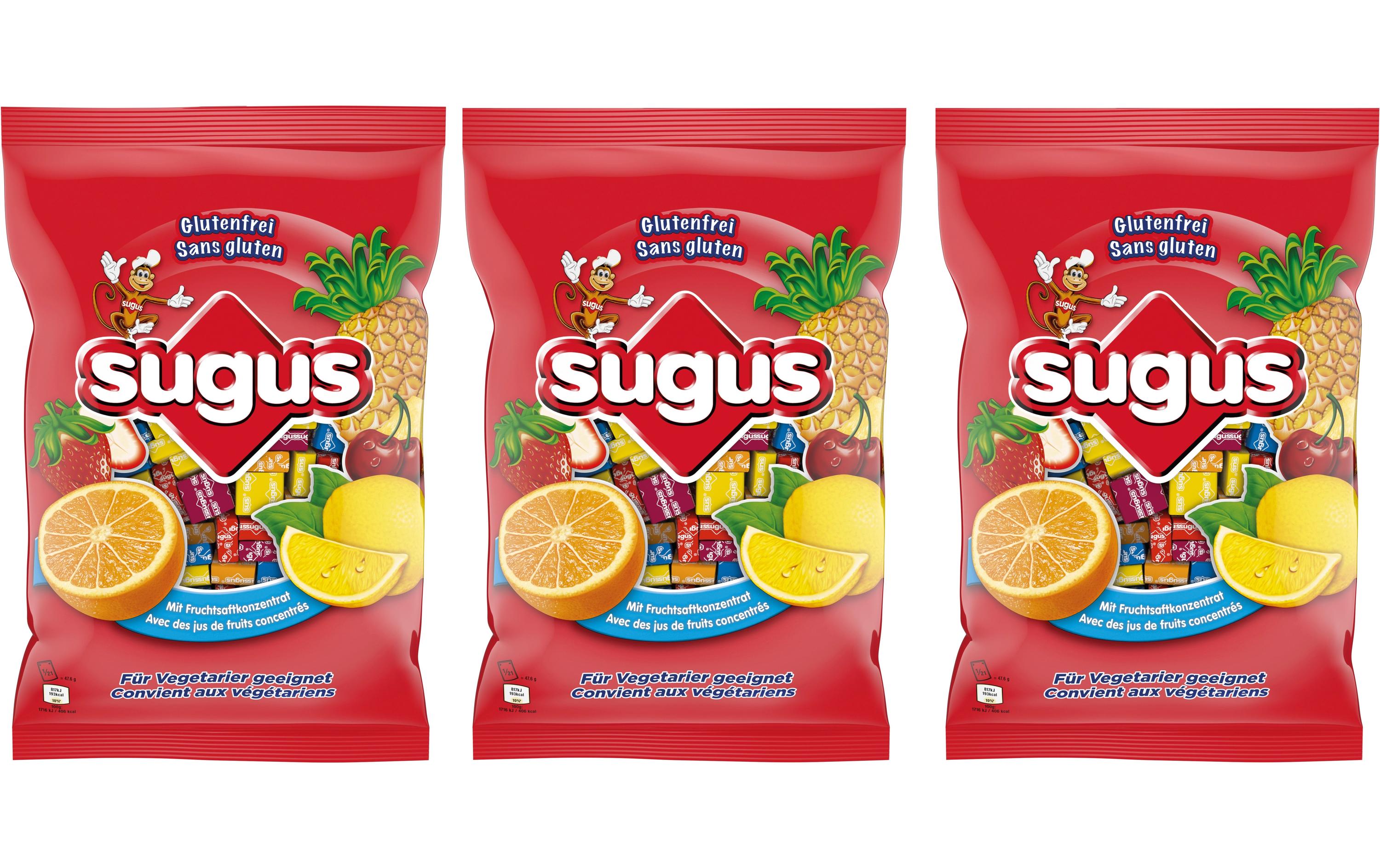 Sugus Classic KIT Kaubonbons – Mix, glutenfrei – 3 × 1 kg
