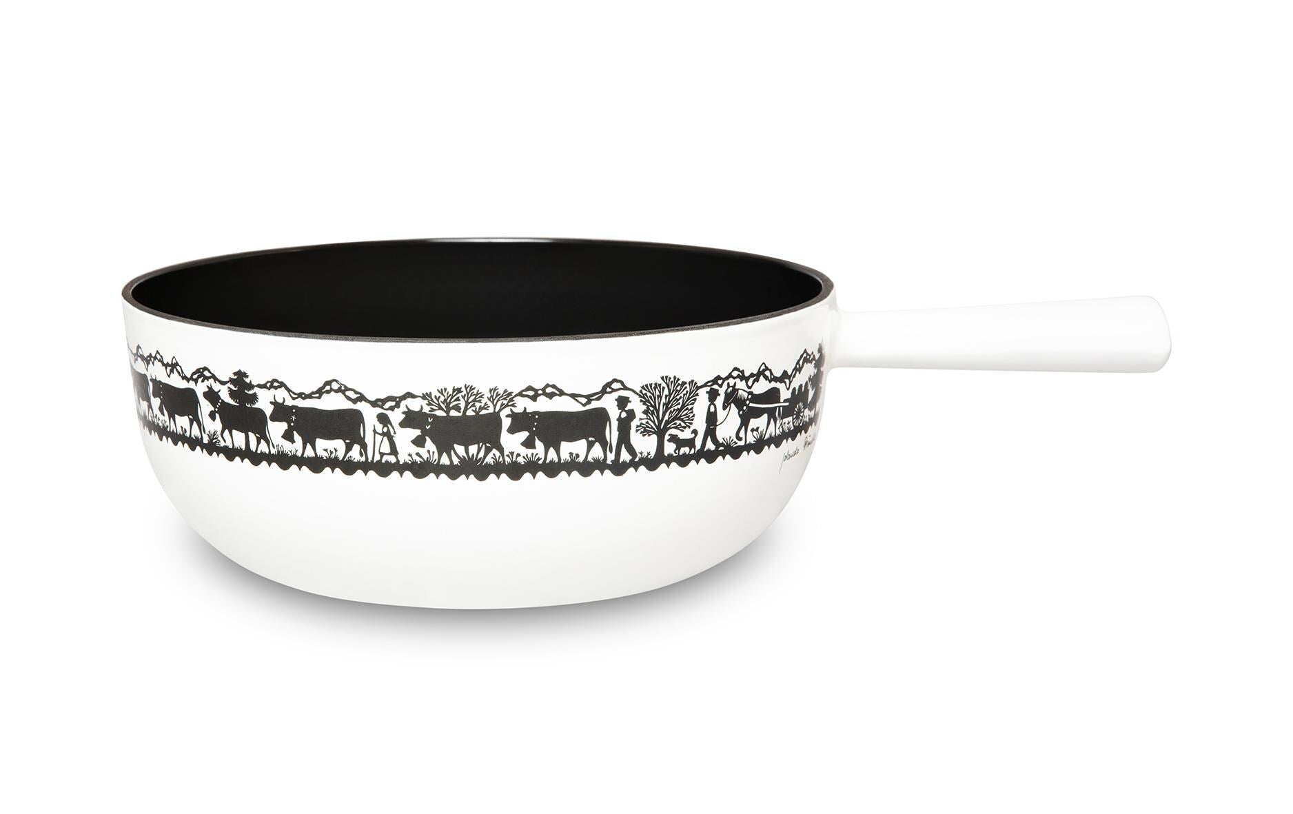 Stöckli Käsefondue-Set Sätnis 22 cm, 8-teilig, für 6 Personen – mit Pastenbrenner, Metall, für Induktion, braun