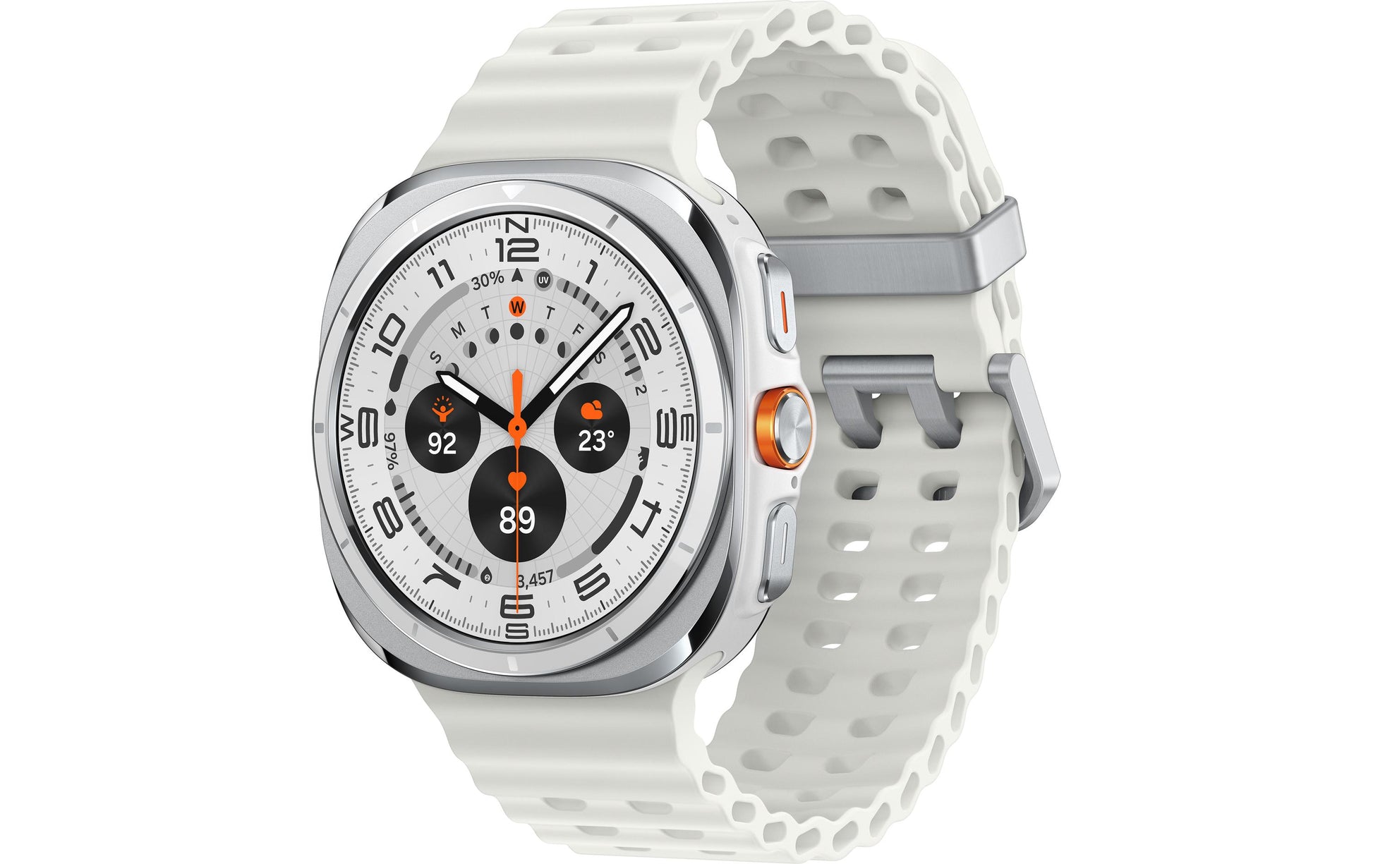 Samsung Galaxy Watch Ultra – Smartwatch – GPS, WLAN, NFC, Bluetooth, IP68, Titan Weiss