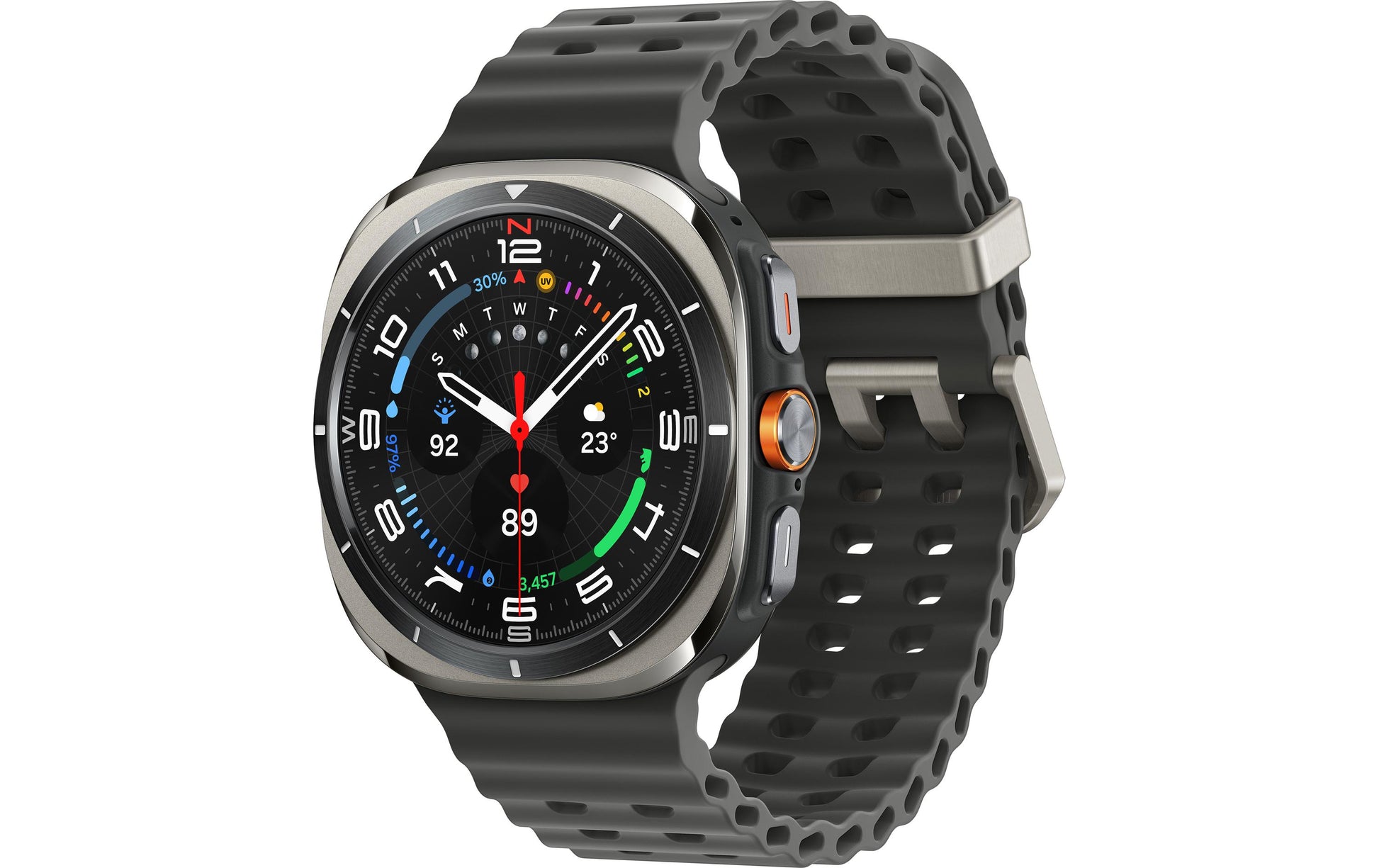 Samsung Galaxy Watch Ultra – Smartwatch – GPS, NFC, WLAN, Bluetooth, Wear OS, IP68, Titan Silber