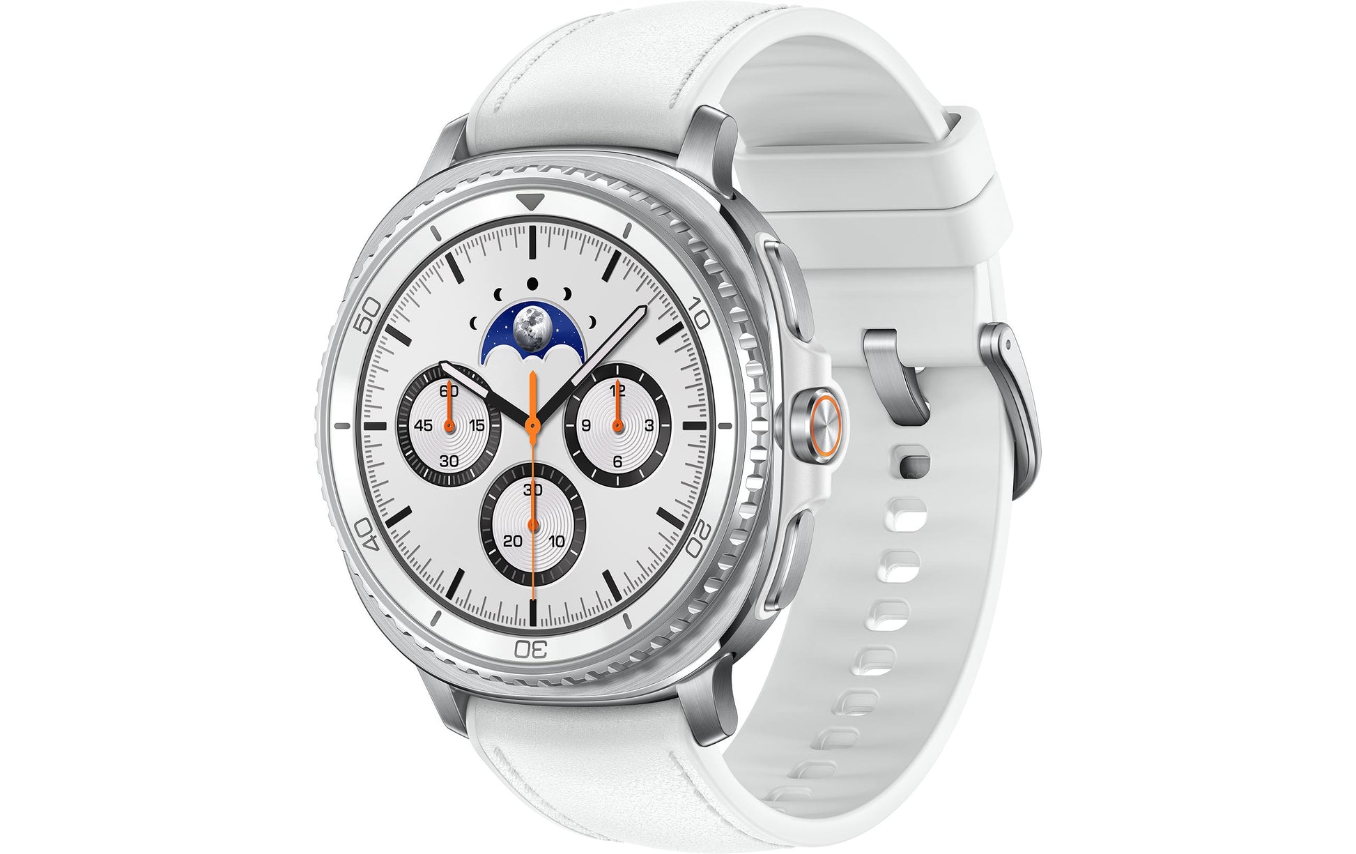 Samsung Galaxy Watch 8 Classic – Smartwatch – 46 mm, GPS, WLAN, NFC, Bluetooth, 5 ATM, Weiss