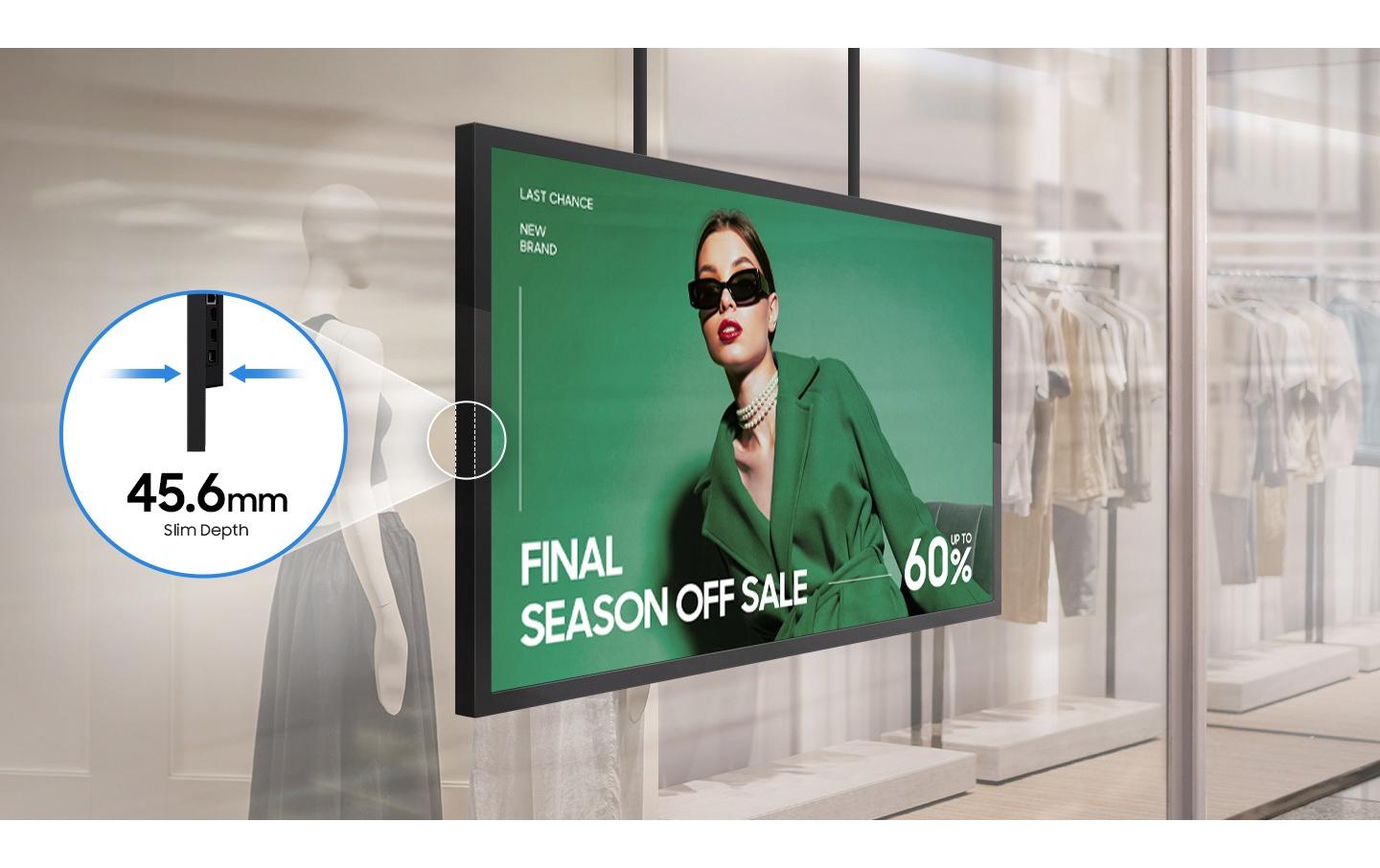 Samsung OM32DX – Signage-Display, 32", Full HD, 2000 cd/m², 24/7