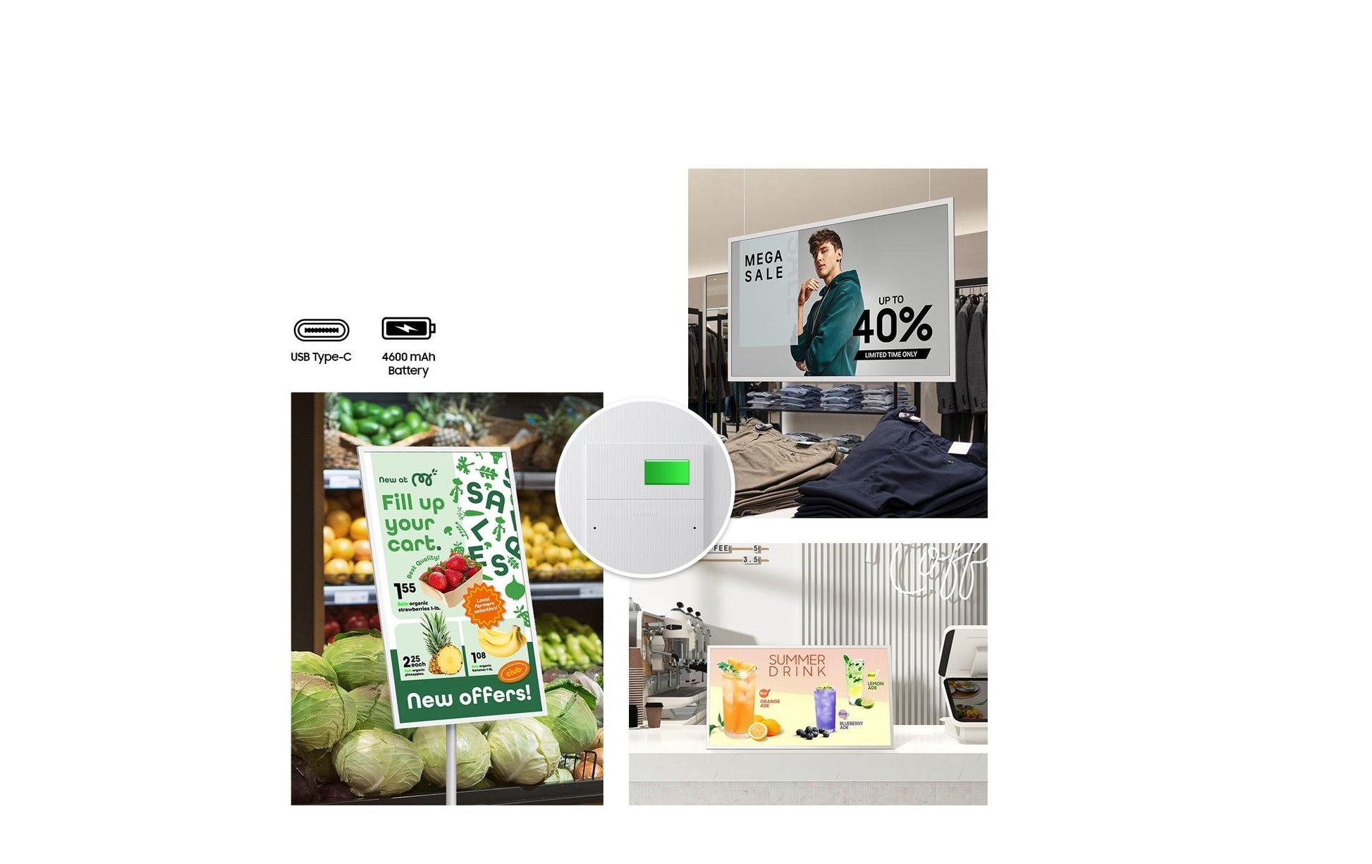 Samsung EM32DX – Signage-Display, 32", WQHD, 24/7