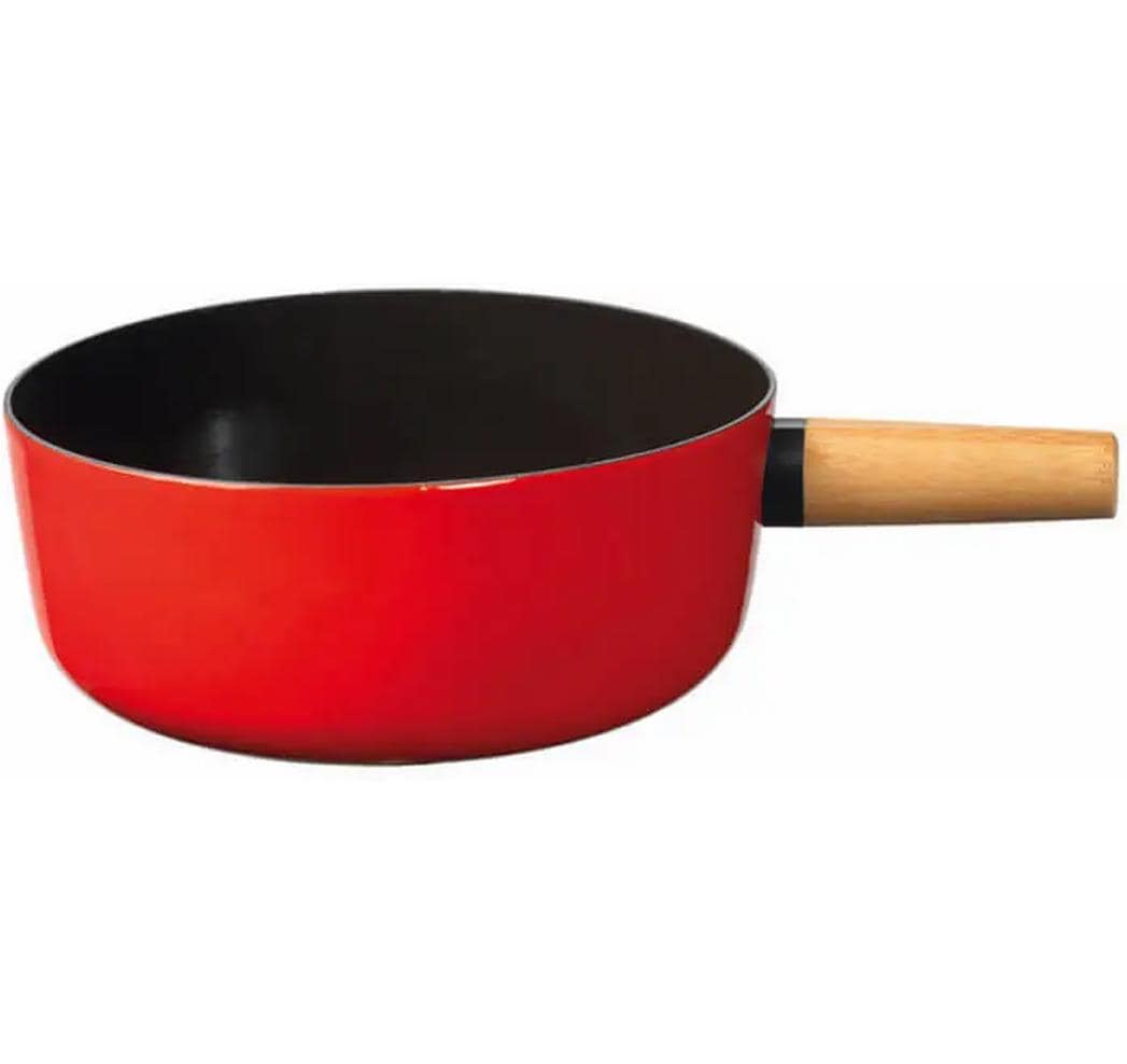 Stöckli Caquelon Emotion 23 cm – für Käsefondue, Stahl, rot