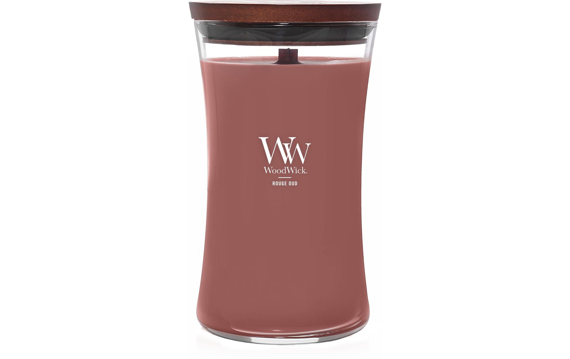 WoodWick Duftkerze Rouge Oud, sortiert, Sojawachs, parfümiert, Ø 10 cm, 18 cm, 1 Stück