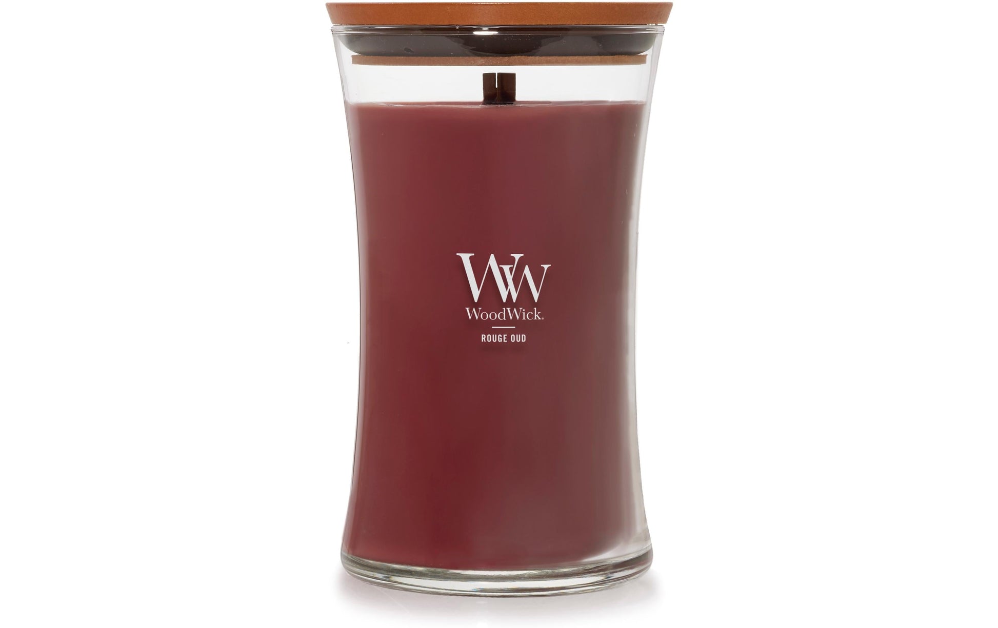 WoodWick Duftkerze Rouge Oud, sortiert, Sojawachs, parfümiert, Ø 10 cm, 18 cm, 1 Stück
