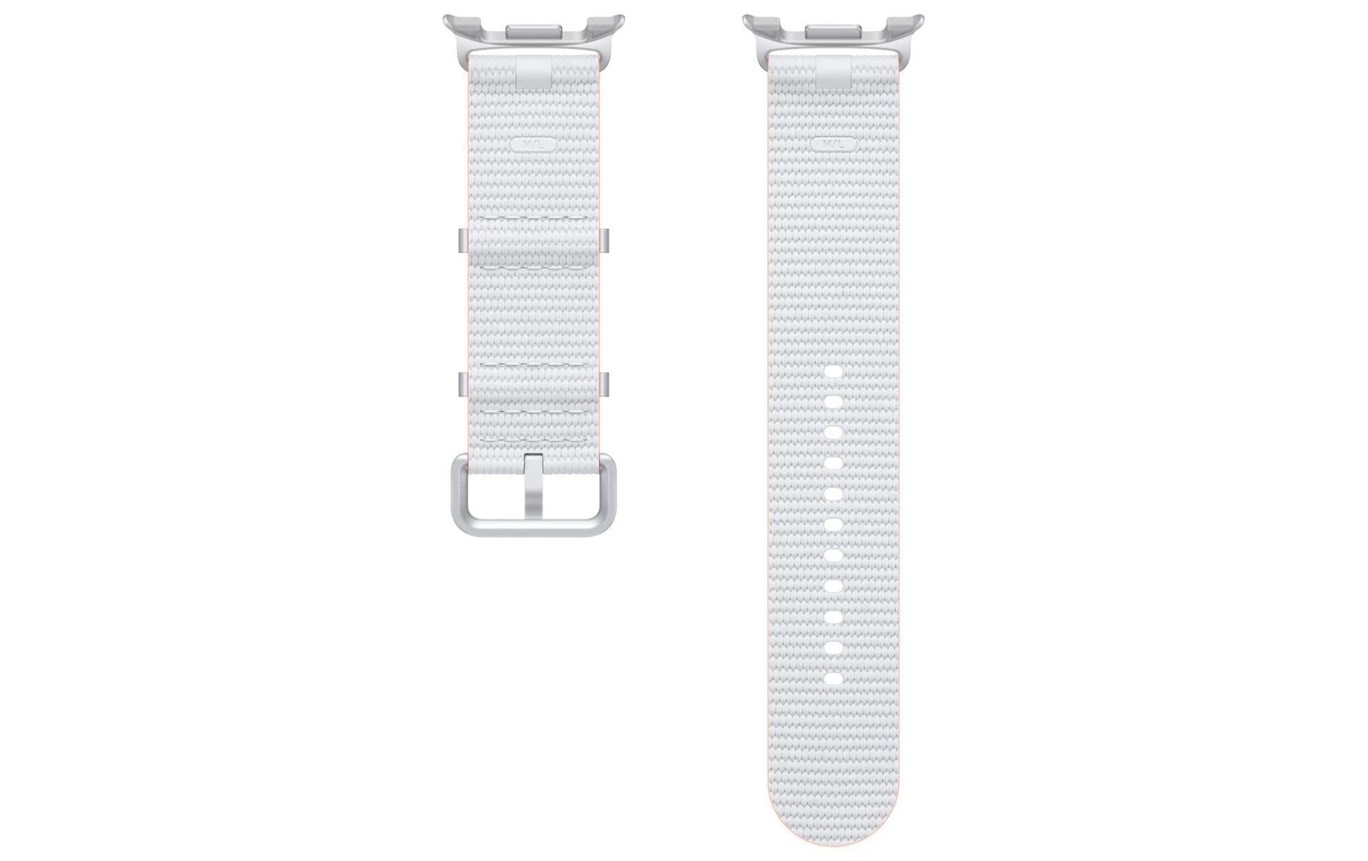 Samsung Athleisure - Armband - für Galaxy Watch8, Galaxy Watch8 Classic, Weiss, M/L, Nylon