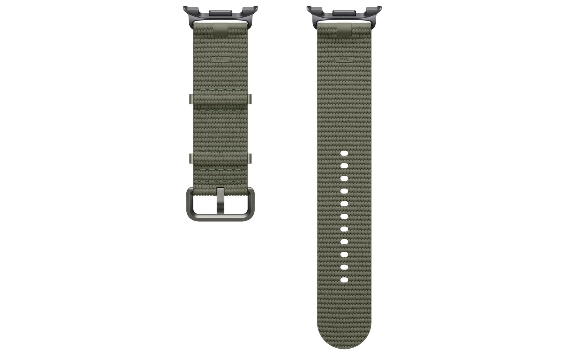 Samsung Athleisure – Armband – für Galaxy Watch8, Watch8 Classic, Grün, M/L, Nylon