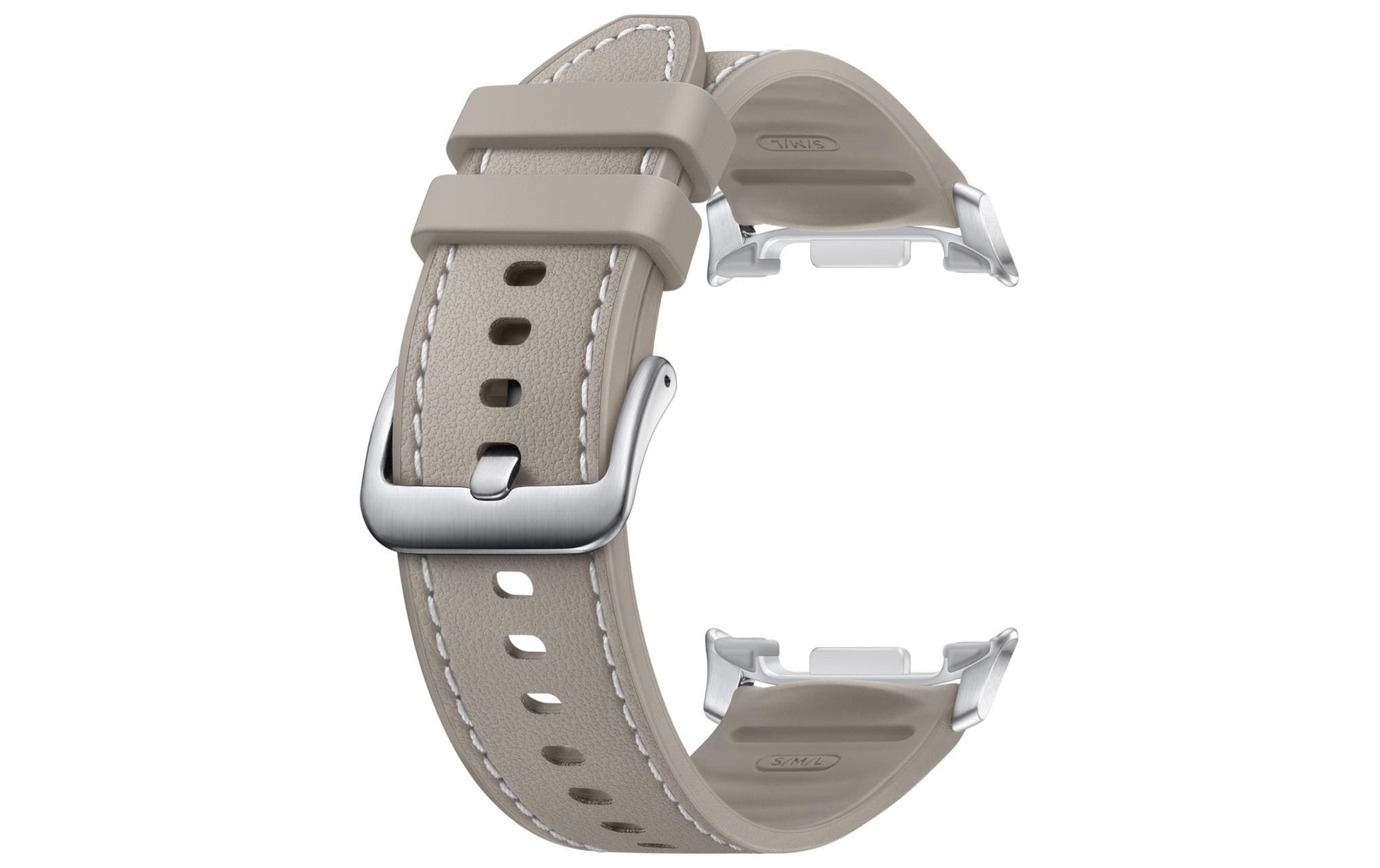 Samsung Watch 8 Hybrid – Armband – für Samsung Watch 8, Taupe, S/M/L, Kunstleder