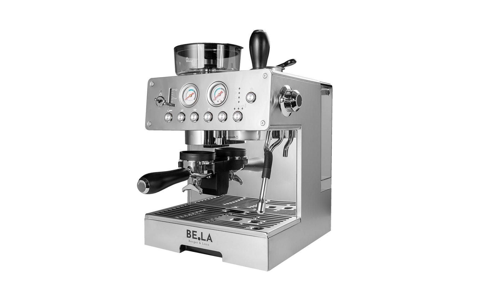Berger lanz BergerLanz STK03CNS Espressomaschine (Siebträger) – 20 bar, 3,0 l, Milchschaumdüse, Silber