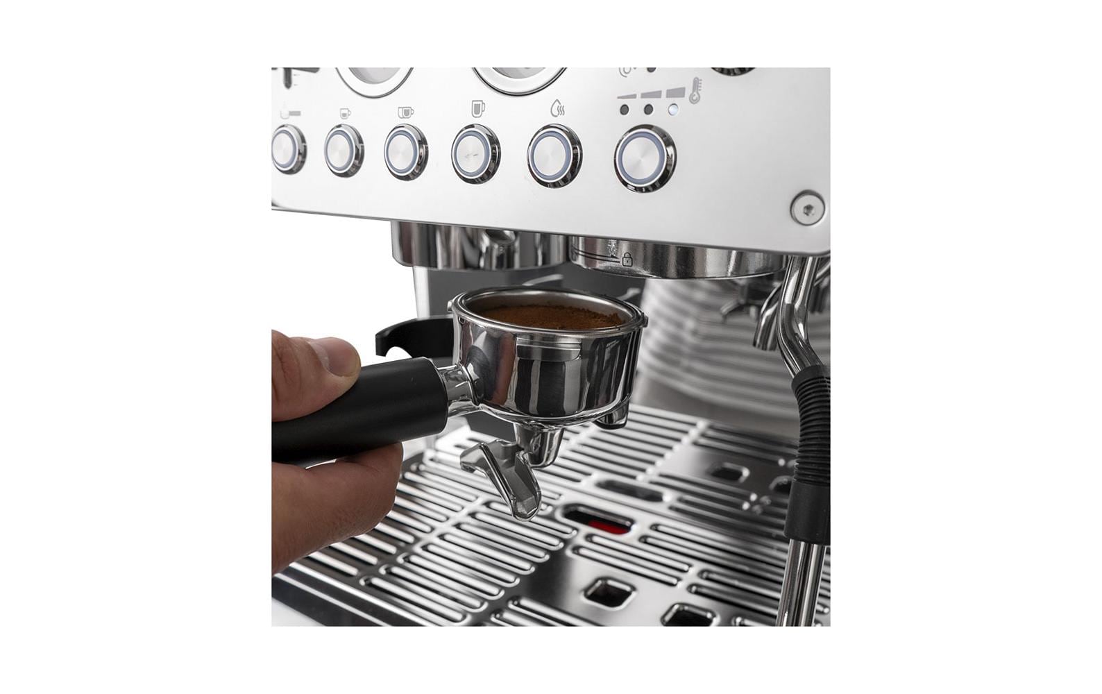 Berger lanz BergerLanz STK03CNS Espressomaschine (Siebträger) – 20 bar, 3,0 l, Milchschaumdüse, Silber