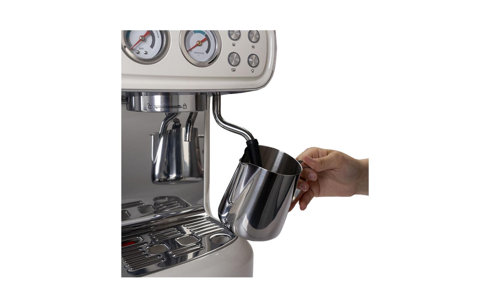 Berger lanz BergerLanz STK02BE Espressomaschine (Siebträger) – 20 bar, 2,5 l, creme