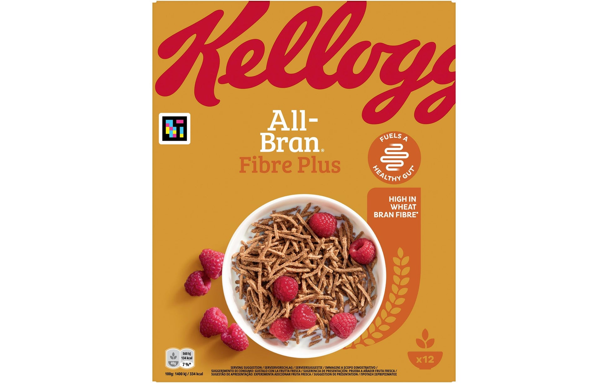 Kellogg Company Kellogg's All Bran Fiber Plus – 12×500 g