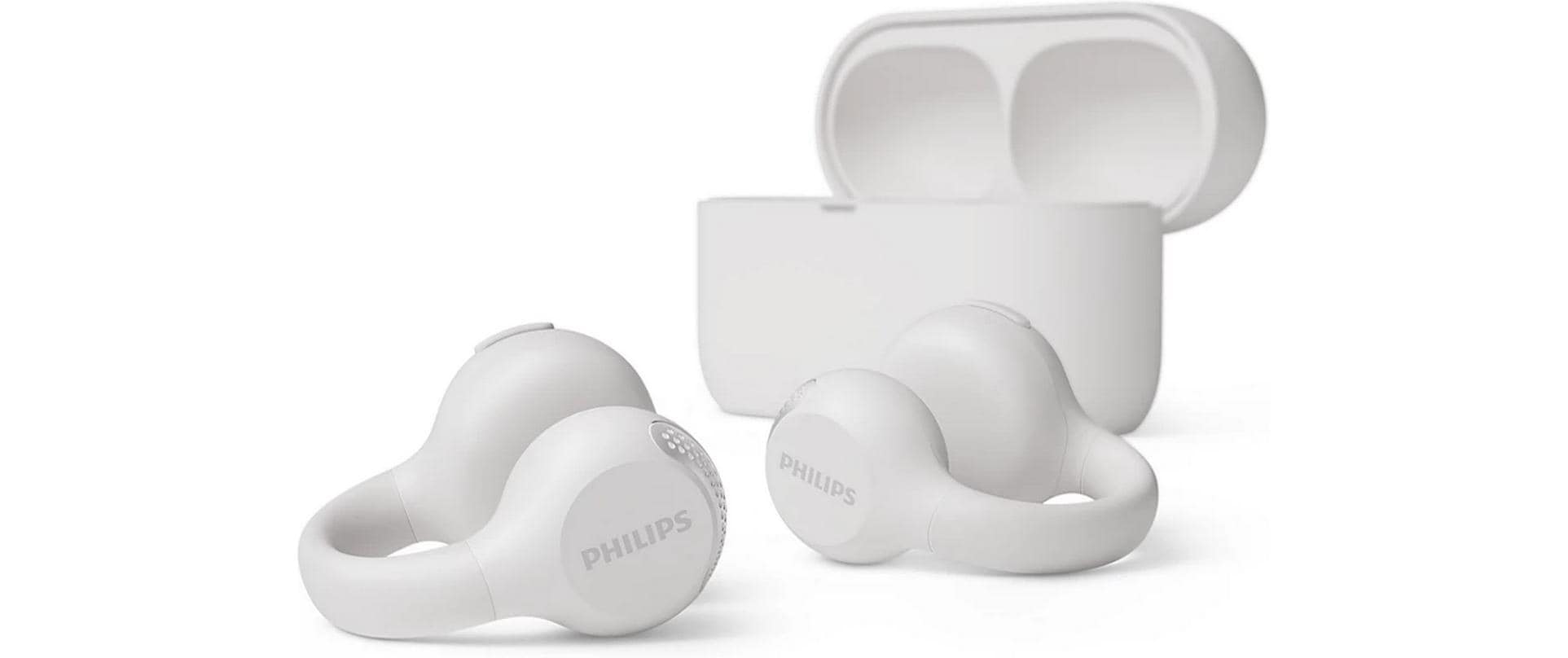 Philips TAQ2000WT/00 – True Wireless In-Ear (Open-Ear) Kopfhörer – Bluetooth 5.4, IPX4 – Weiss – bis 28 h
