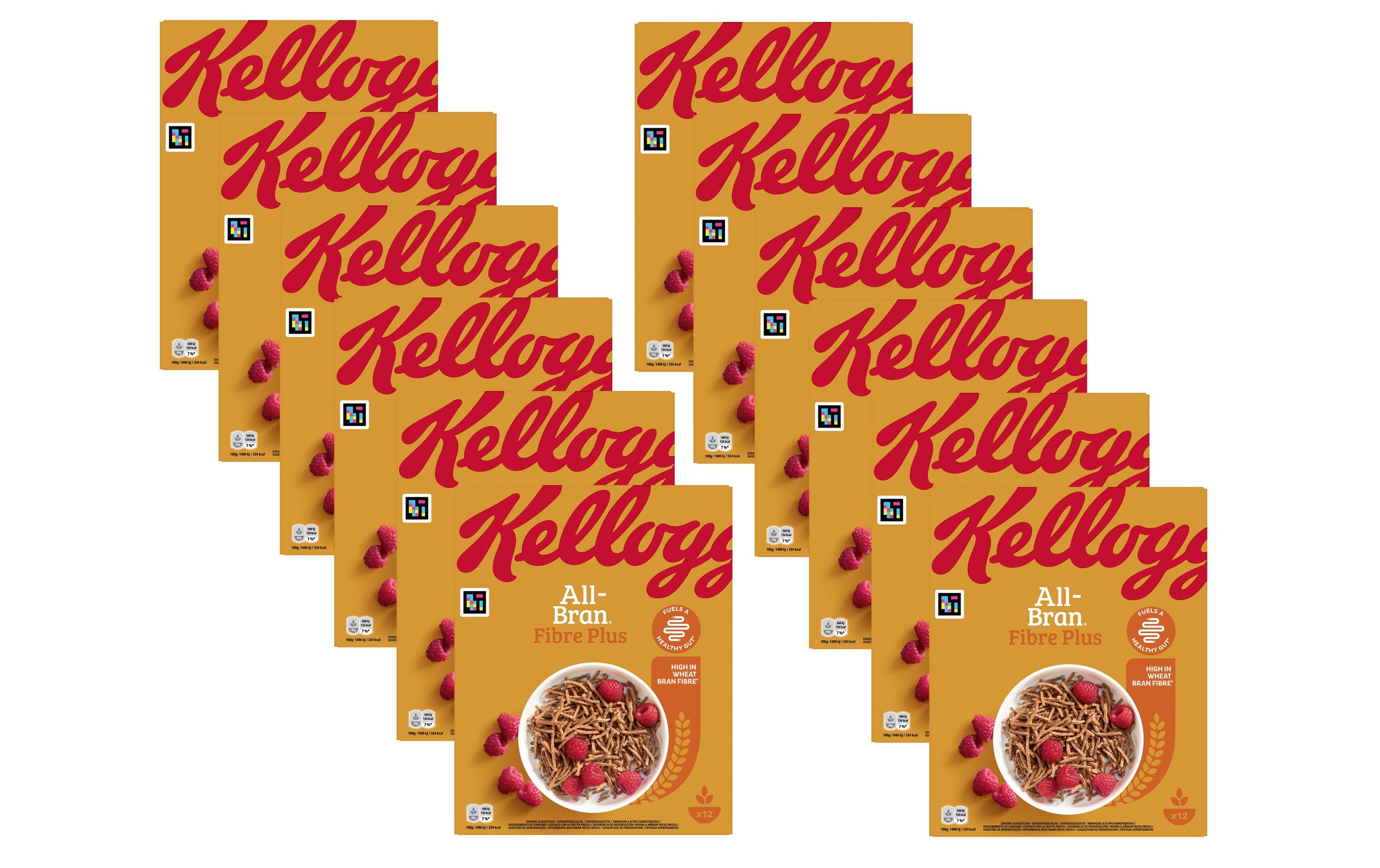Kellogg Company Kellogg's All Bran Fiber Plus – 12×500 g