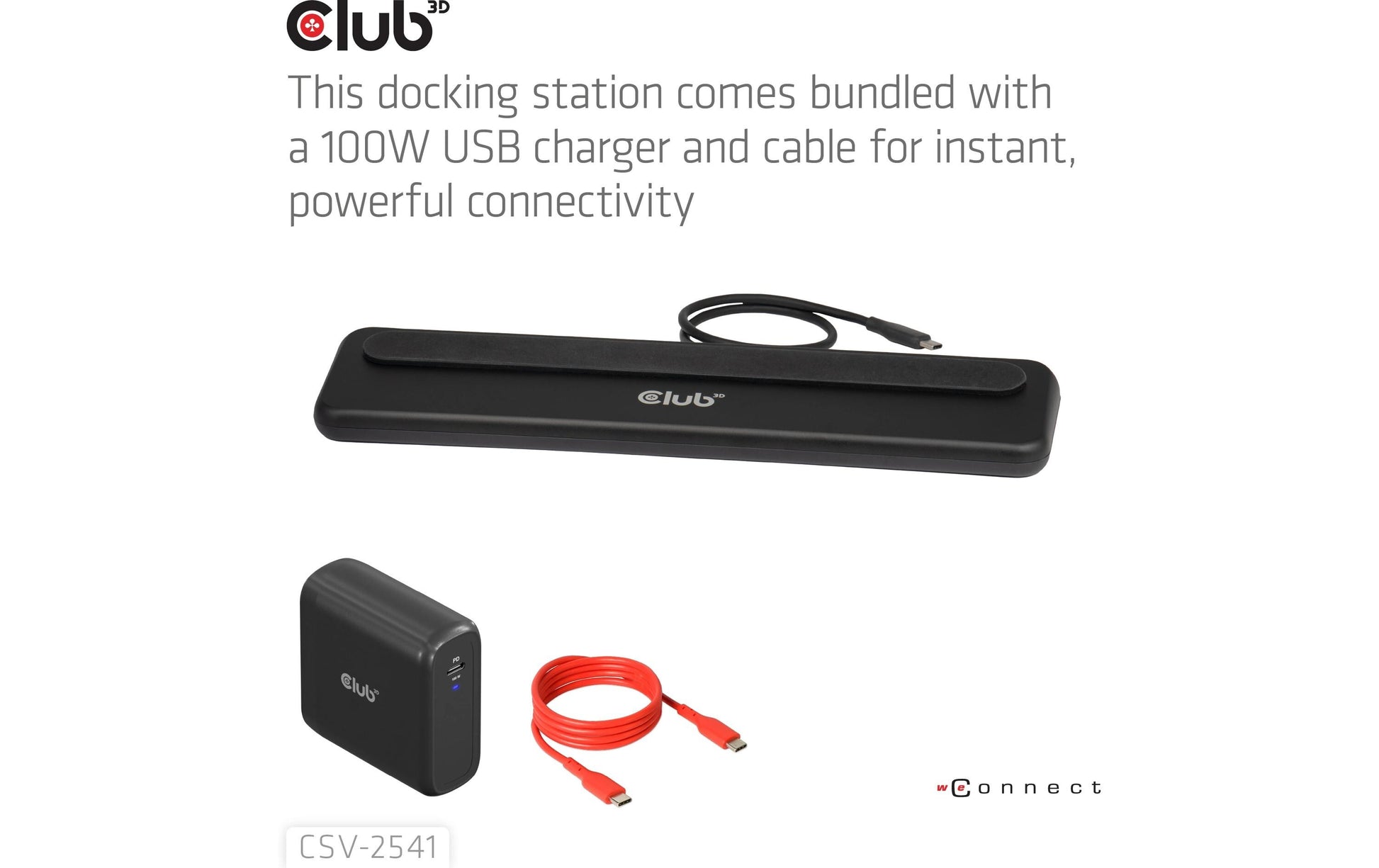 CLUB3D Club 3D CSV-2541 Dockingstation – Thunderbolt 3, 1× DP, 3× HDMI, 6× USB-A, 2× USB-C, für Windows 10/11