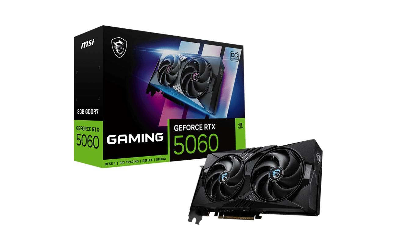 MSI GeForce RTX 5060 8G GAMING OC – PCIe Grafikkarte – 3×DP, 1×HDMI, PCIe 5.0, 1×8‑pin