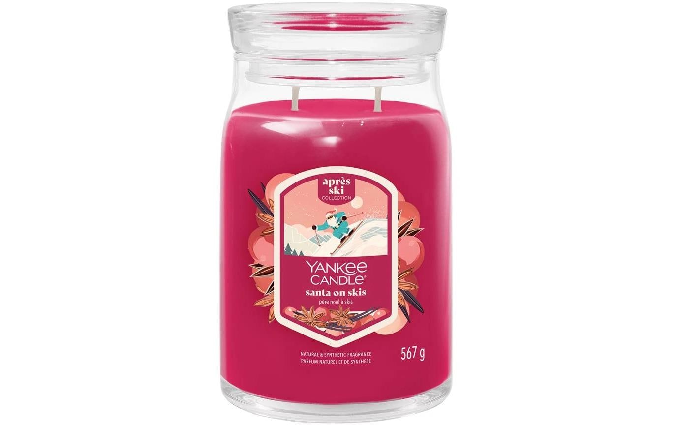 Yankee Candle Duftkerze Santa on Skis, Blaubeere, Ø 9,9 cm, 15 cm