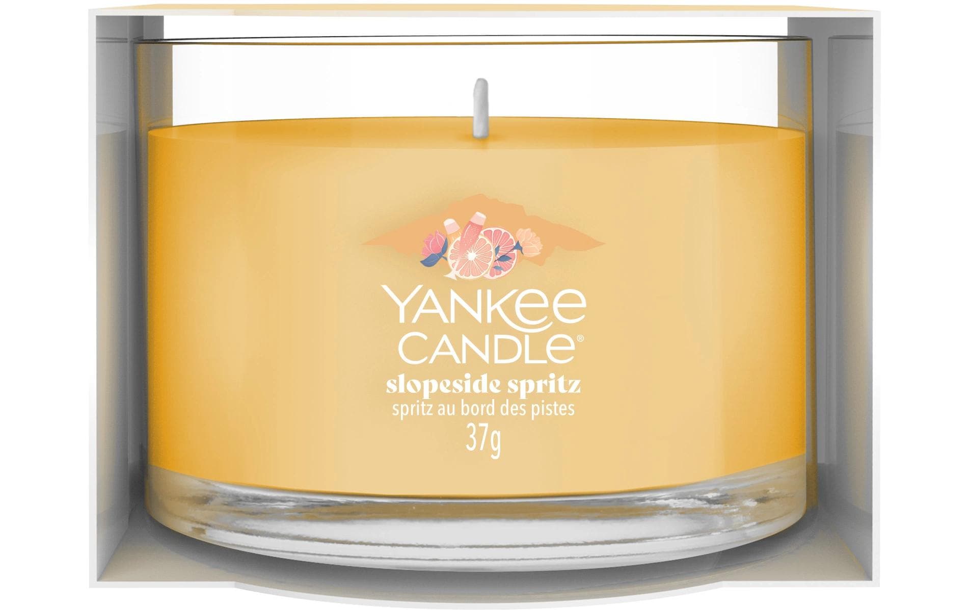 Yankee Candle Slopeside Spritz – Duftkerze, Votivkerze im Glas, 10 h