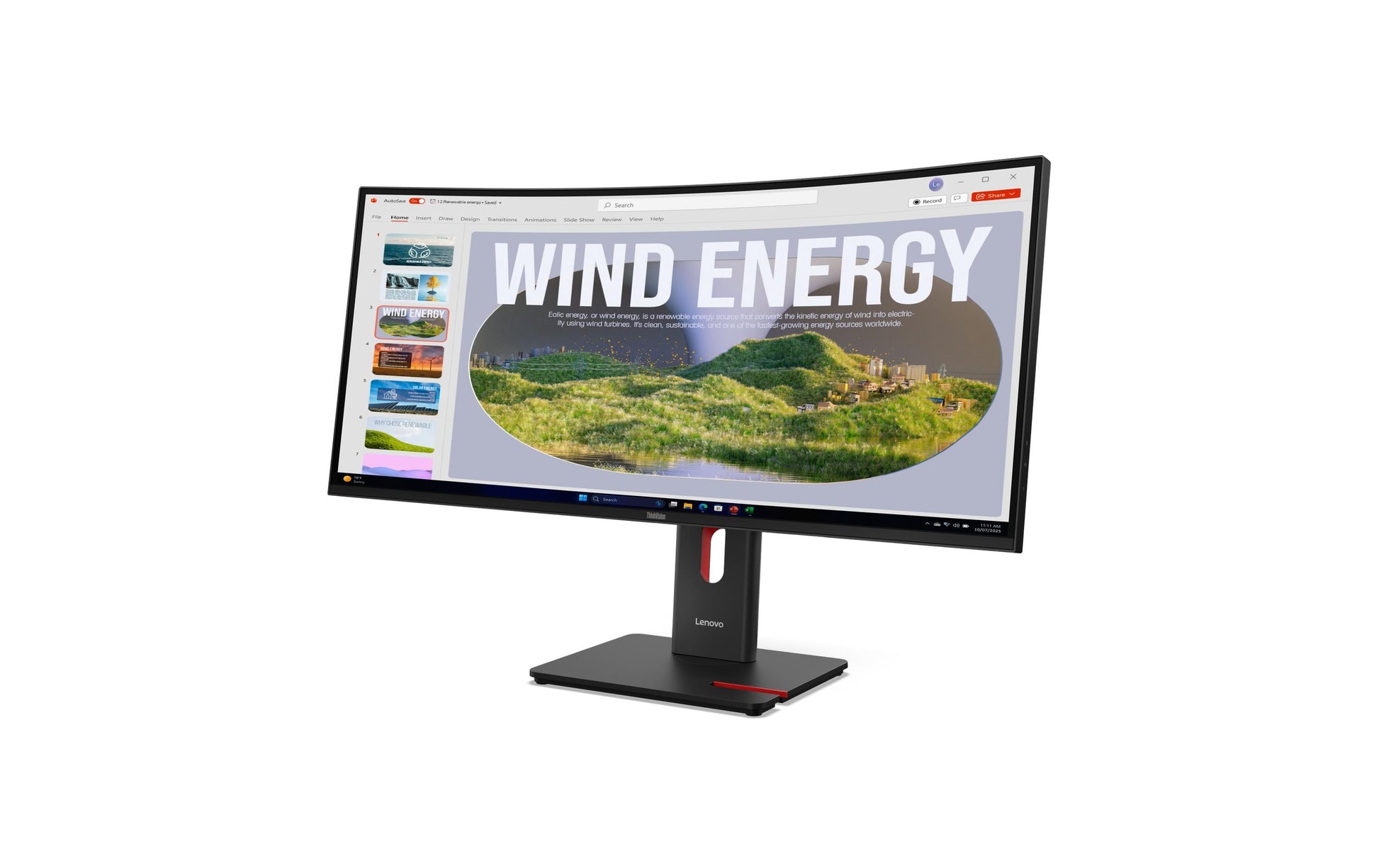 Lenovo ThinkVision T34wd-40 – Monitor, 34", 3440 × 1440 (WQHD), VA, HDMI, DisplayPort, USB-C