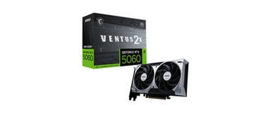 MSI GeForce RTX 5060 VENTUS 2X OC – PCIe Grafikkarte – 8 GB GDDR7, 3×DP, 1×HDMI, PCIe 5.0, 145 W