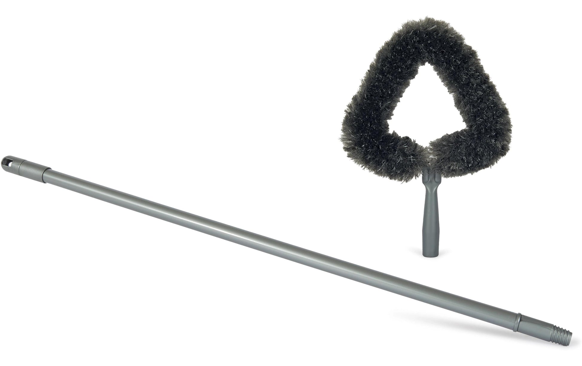 Edi Baur Staubwedel Power Duster – Kunststoff – Schwarz/Silber – 85–150 cm