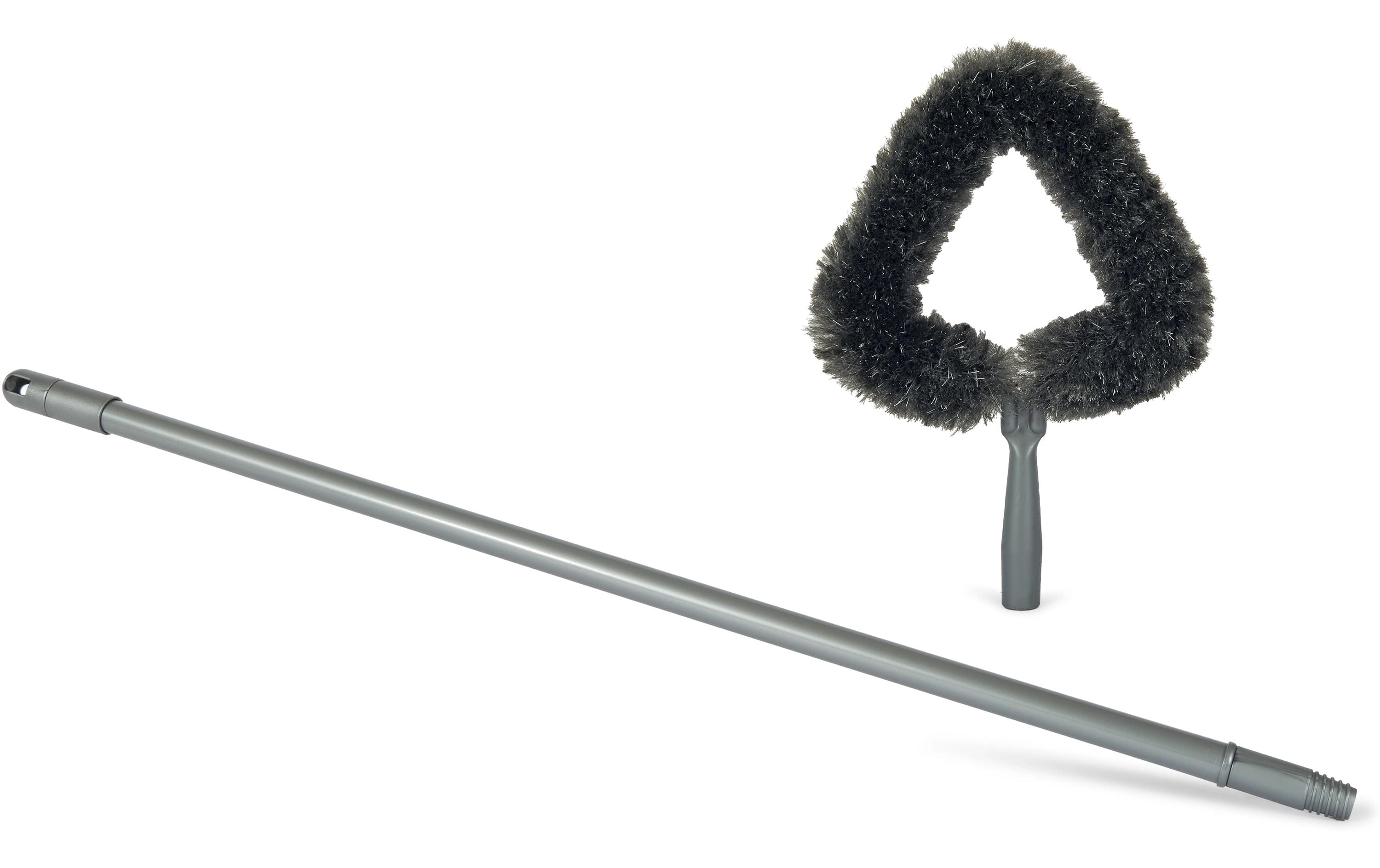 Edi Baur Staubwedel Power Duster – Kunststoff – Schwarz/Silber – 85–150 cm