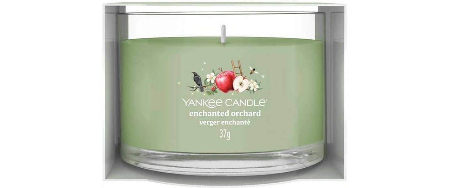 Yankee Candle Enchanted Orchard – Duftkerze, Votivkerze im Glas, 7–10 h