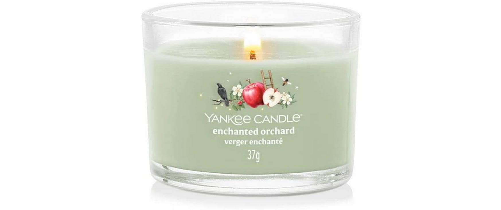 Yankee Candle Enchanted Orchard – Duftkerze, Votivkerze im Glas, 7–10 h