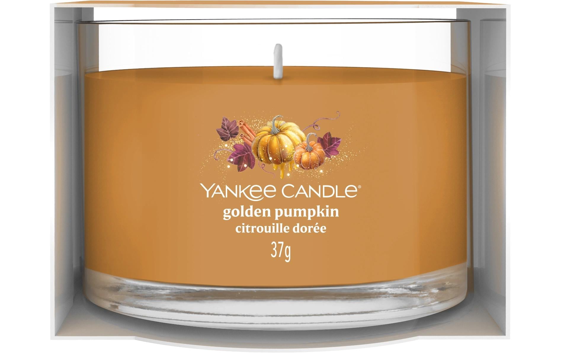 Yankee Candle Duftkerze – Golden Pumpkin – Ø 5,4 × 4,5 cm – ca. 10 h