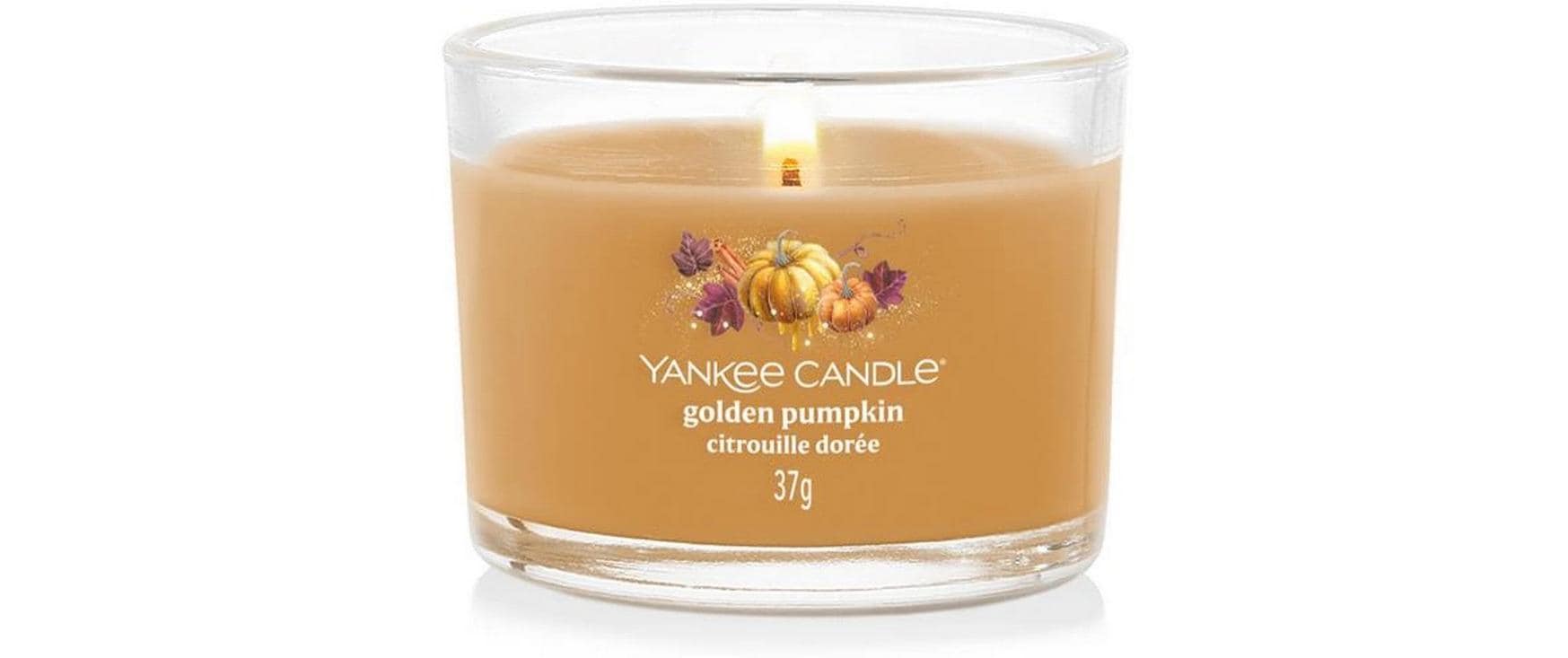 Yankee Candle Duftkerze – Golden Pumpkin – Ø 5,4 × 4,5 cm – ca. 10 h