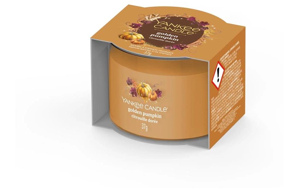 Yankee Candle Duftkerze – Golden Pumpkin – Ø 5,4 × 4,5 cm – ca. 10 h