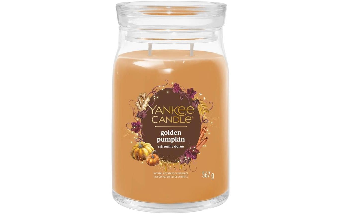Yankee Candle Duftkerze Golden Pumpkin, Ø 9,9 × 15 cm