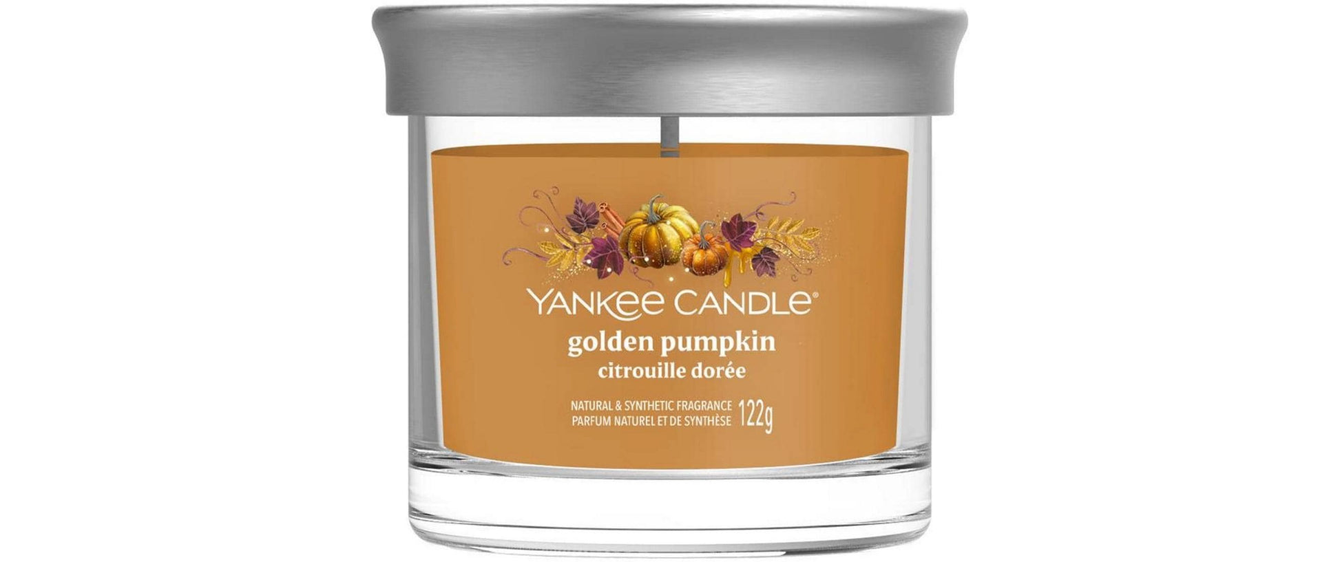 Yankee Candle Golden Pumpkin – Duftkerze, Small Tumbler, 30 h