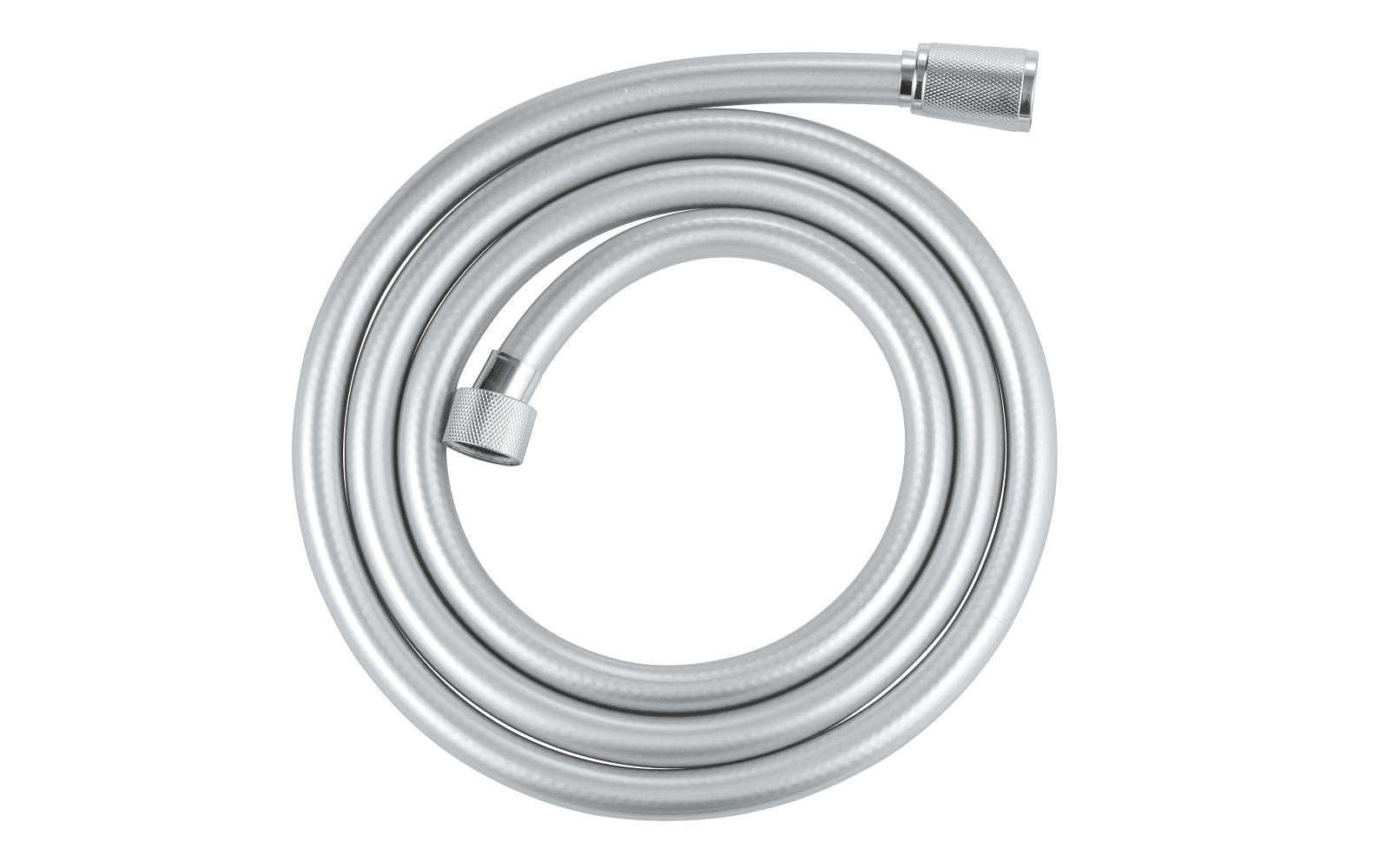 GROHE VitalioFlex Silver Duschschlauch – 175 cm, Kunststoff, 1/2" Anschluss, Chrom