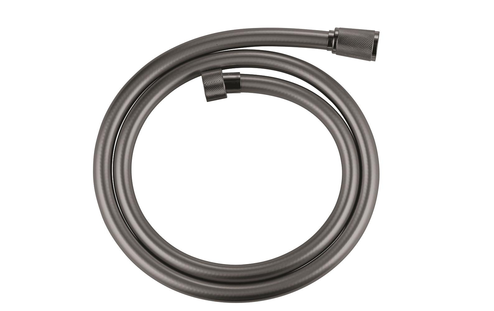 GROHE Silverflex TwistStop Brauseschlauch – 125 cm, Kunststoff, 1/2" Anschluss, Graphit