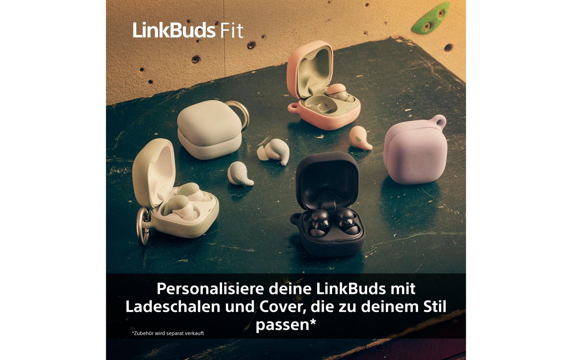 Sony LinkBuds Fit WF-LS910 TWS In-Ear – ANC, mit Ladecase, Weiss, BT 5.3