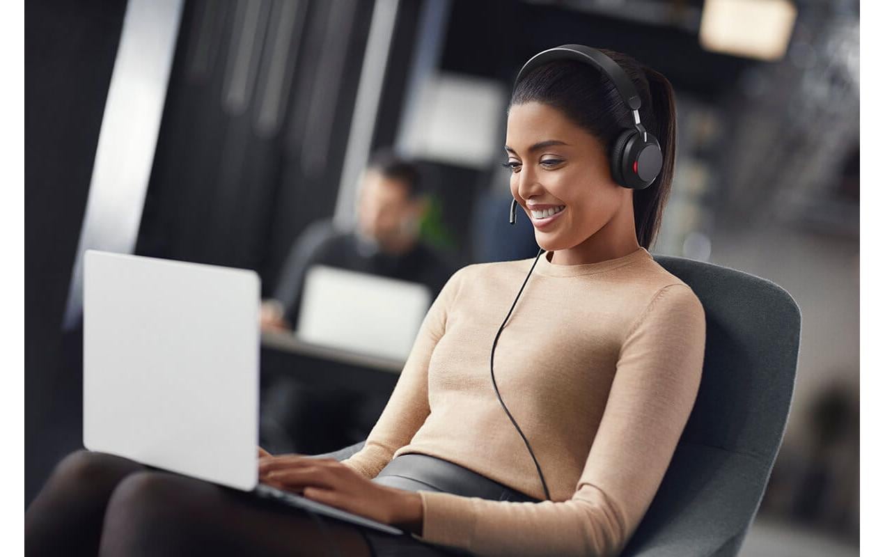 Jabra EVOLVE2 40 SE – On-Ear Duo Headset – USB-C/USB-A – für UC/Softphone