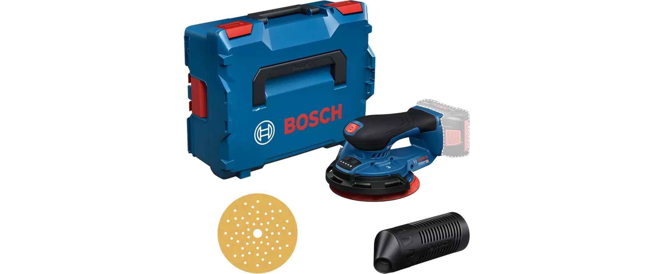 Bosch Professioneller Akku-Exzenterschleifer GEX 18V-150-3 – 18 V (AMPShare) – Koffer – Solo