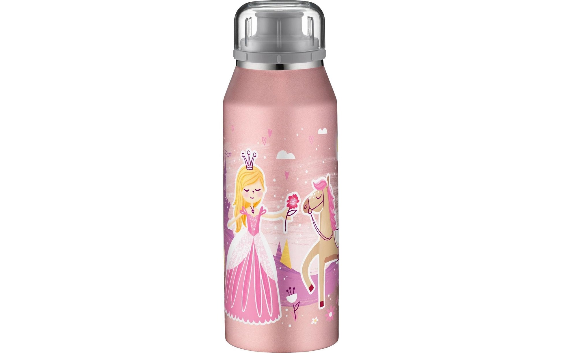 Alfi Kids Isolierflasche 350 ml – Doppelwandig, Edelstahl, Schraubdeckel, Rosa