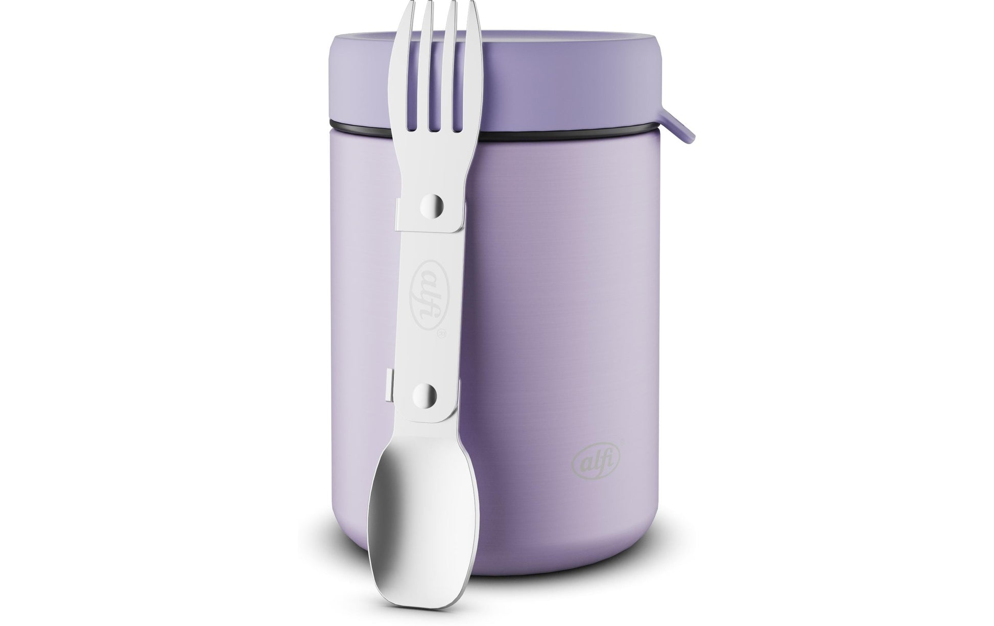 Alfi Vorratsdose 350 ml, Ø 8,8 × 13,3 cm, Edelstahl, isoliert, Lavendel