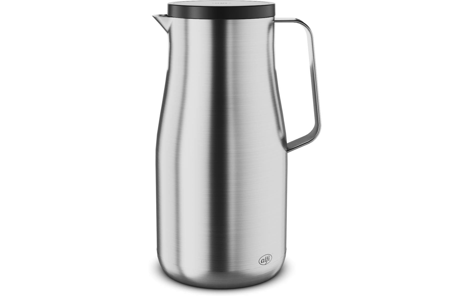 Alfi Thermoskanne Studio – 1,5 l, Edelstahl, Silber, mit Deckel, auslaufsicher