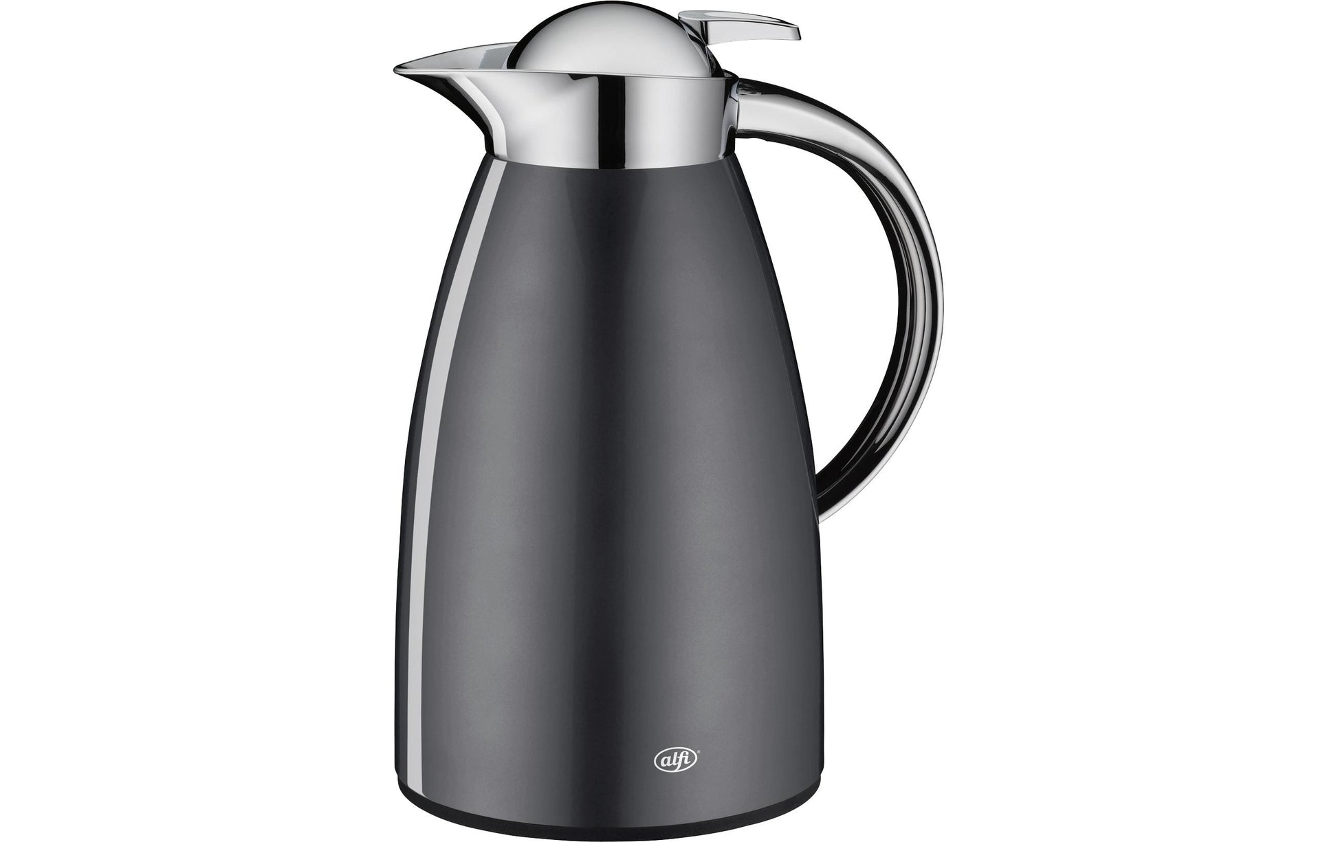 Alfi Thermoskanne Signo – 1 l, Ø 4,5 cm, H 26,5 cm, Edelstahl, Schiefer, mit Deckel, vakuumisoliert